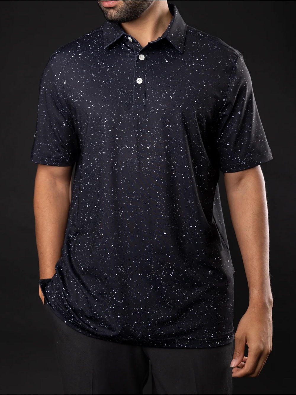 Sunday Swagger Men’s Black Dusk Polo